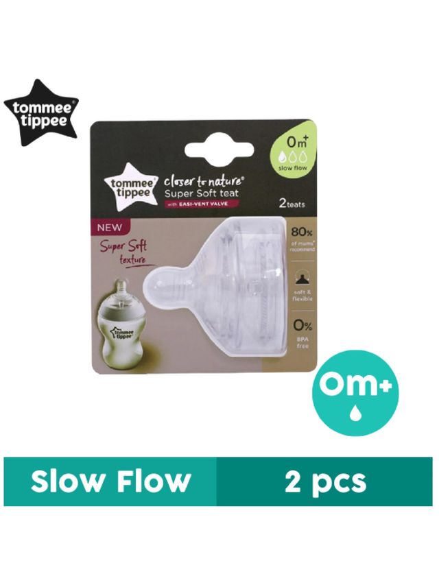 Tommee Tippee CTN Super Soft Teat Slow Flow edamama