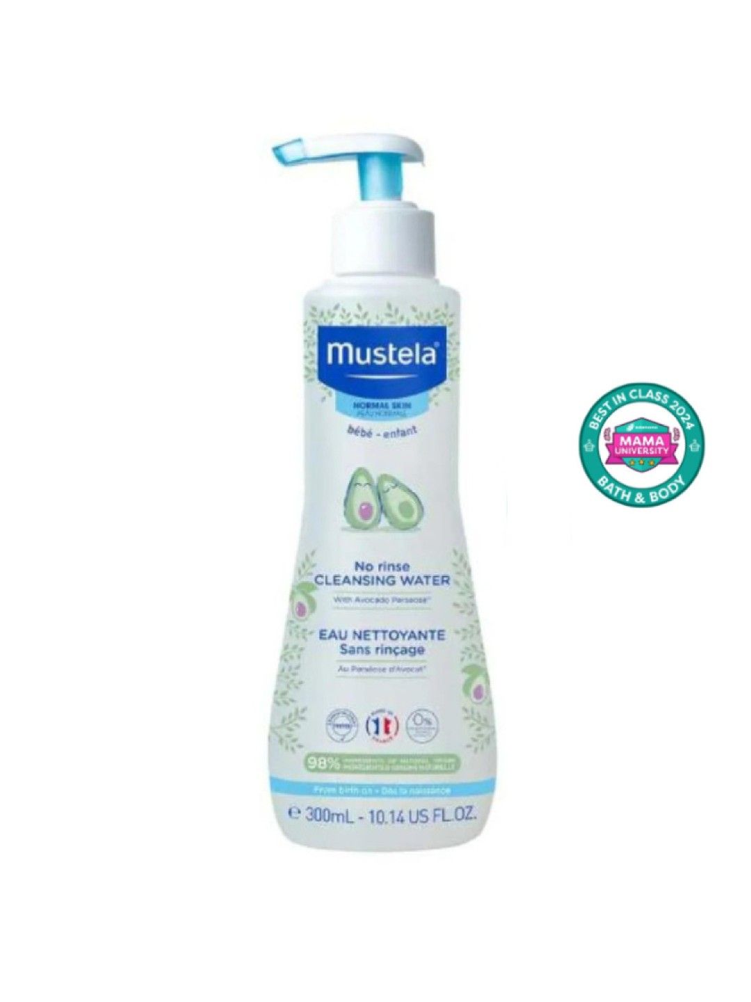 Mustela No Rinse Cleansing Water (300ml) (No Color- Image 1)