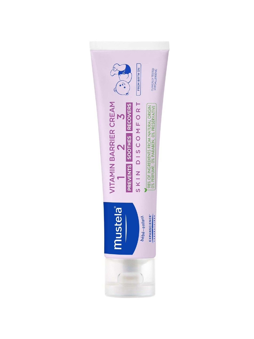 Mustela Vitamin Barrier Cream 123 50ml with FREE Sun Lotion 100ml (No Color- Image 2)