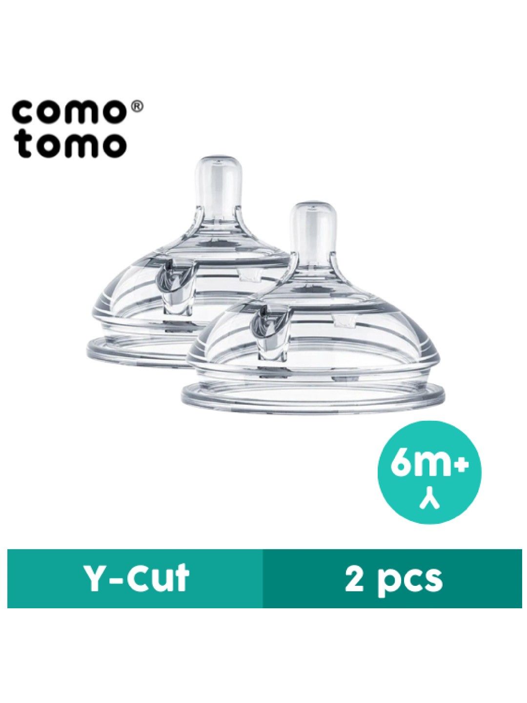 Comotomo Y-Cut Nipple Replacements - Set of 2 (No Color- Image 1)