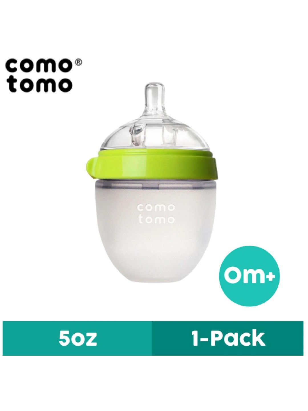 Comotomo Silicone Baby Bottle Green (5oz)