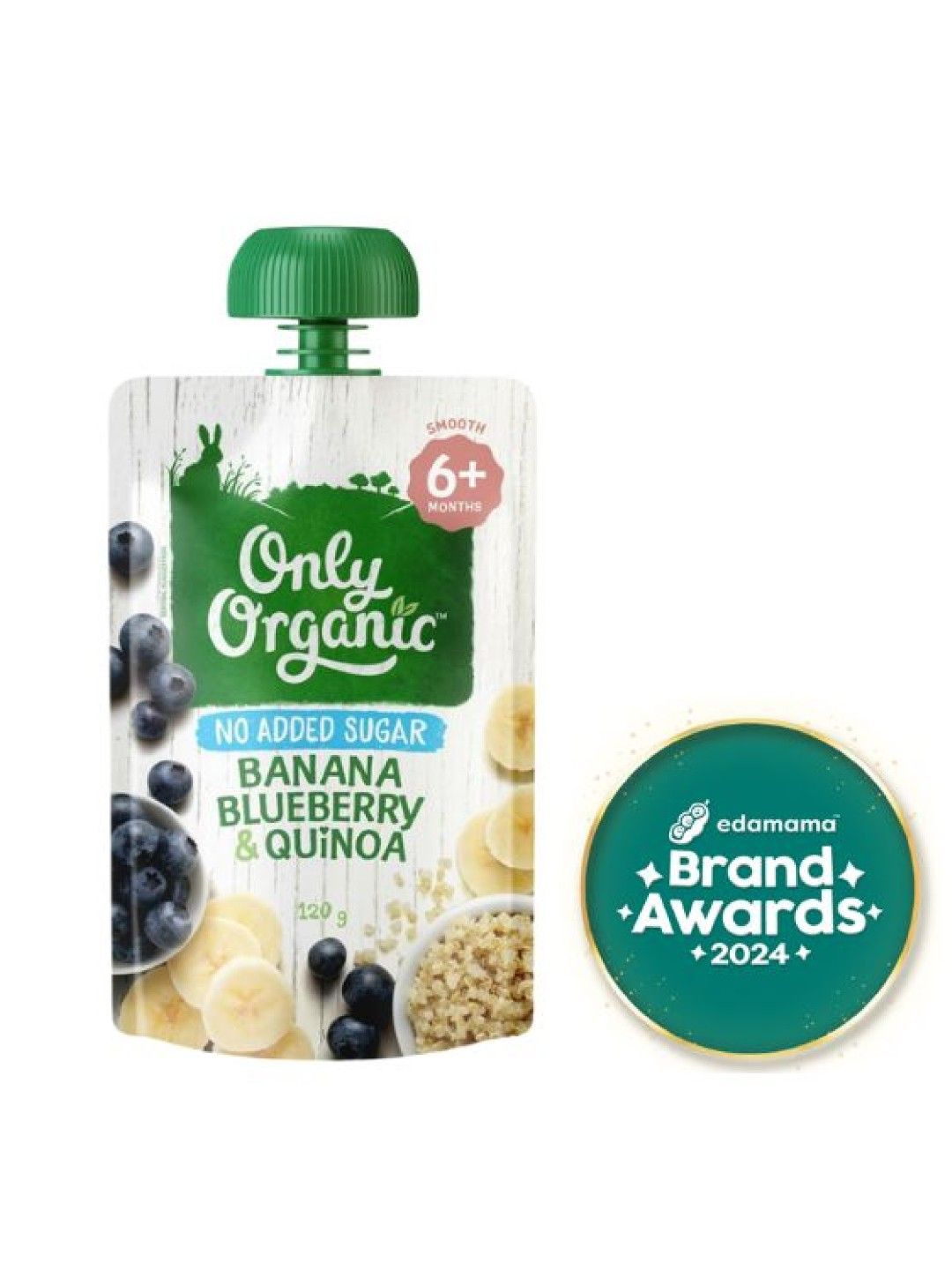 Only Organic Banana, Blueberry & Quinoa Puree (120g)