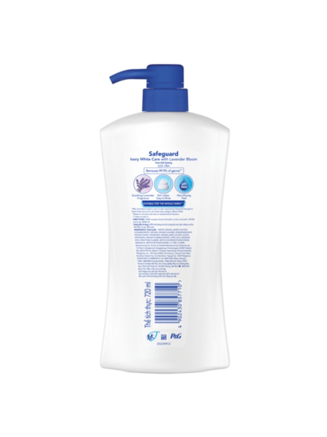 Safeguard Bodywash Ivory White Care (720ml) (No Color- Image 2)