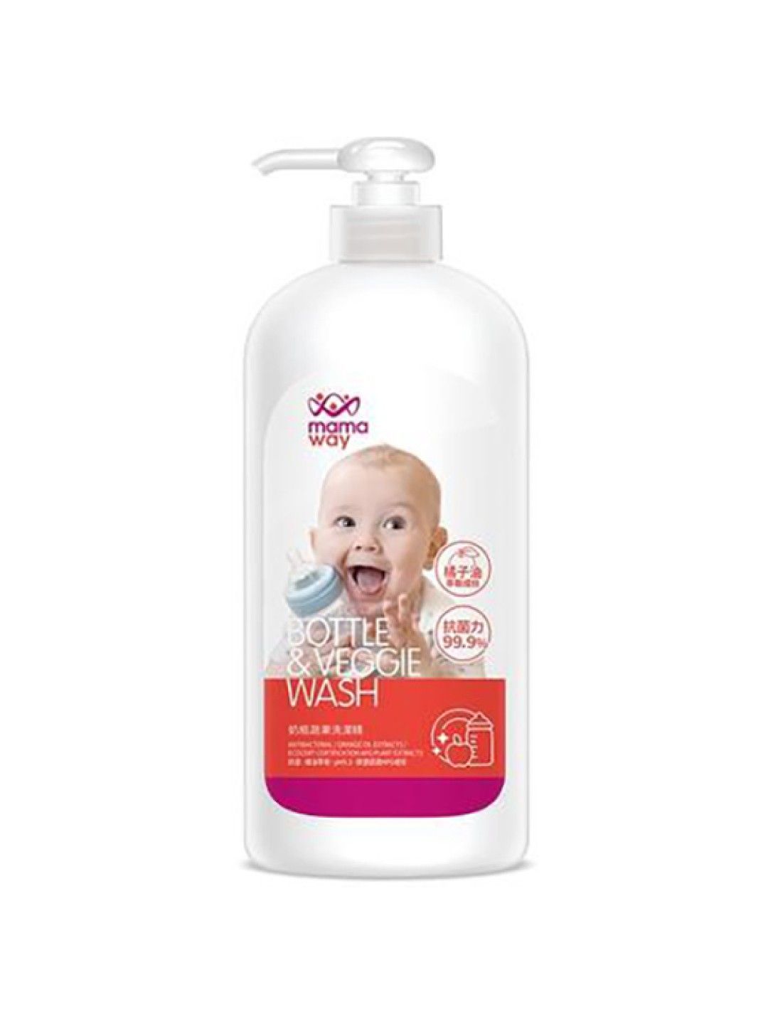 Mamaway (CLEARANCE) Fruit and Vegetable Dishwashing Liquid (650g) (No Color- Image 1)