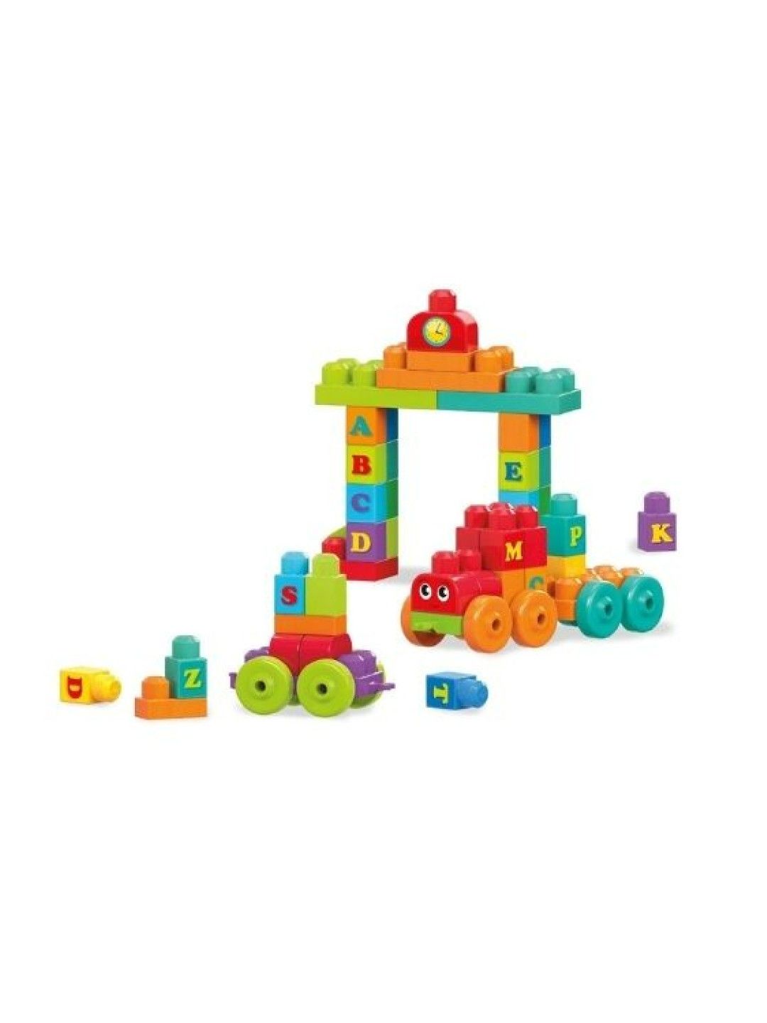 Mega Bloks ABC Learning Train Building Set (No Color- Image 2)