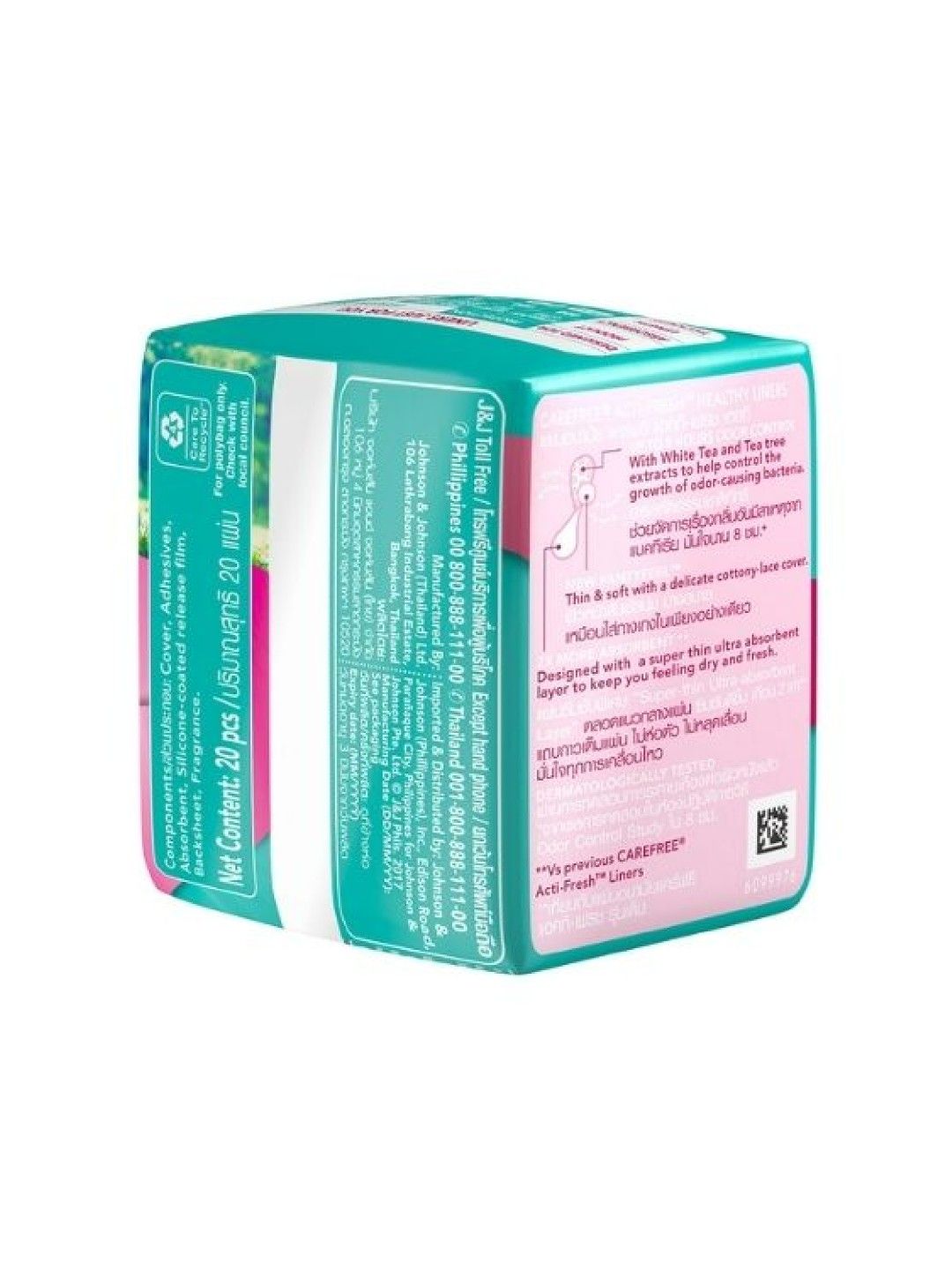 Carefree ACTI-FRESH® Ultra Thin Panty Liners (20s) (No Color- Image 2)