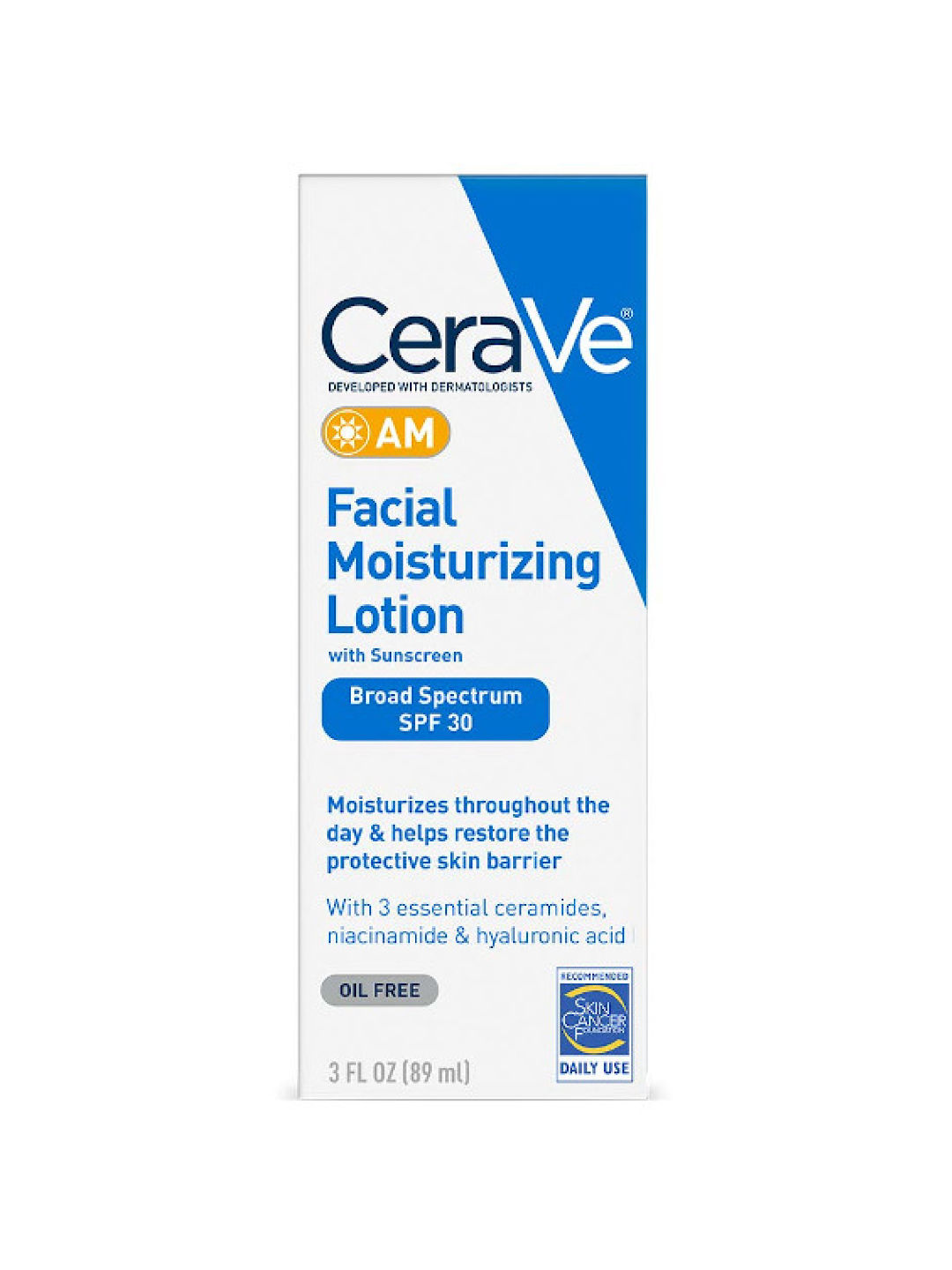 CeraVe AM Facial Moisturizing Lotion (89mL) (No Color- Image 2)