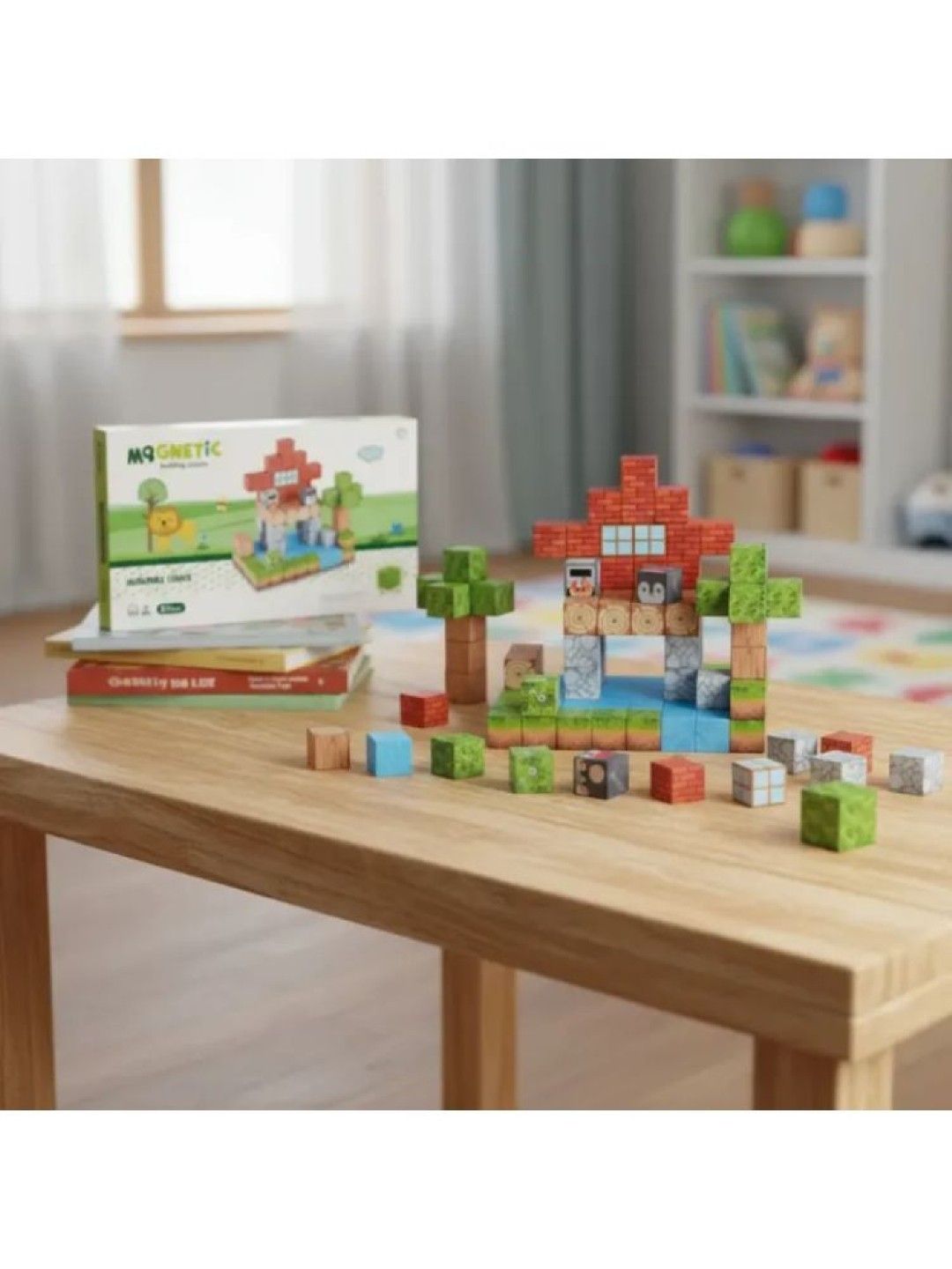 Magnetic Blocks Magnetic Building Blocks Educational Puzzle Toy Animal Theme 87pcs. (No Color- Image 3)