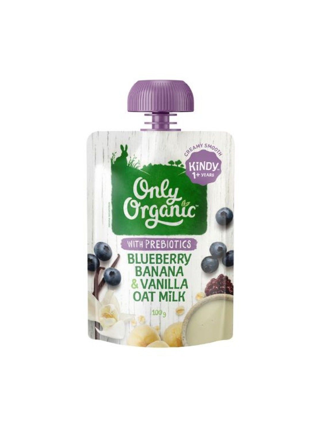 Only Organic Banana Blueberry Vanilla Oat Milk (1-5yrs) 100g (No Color- Image 1)
