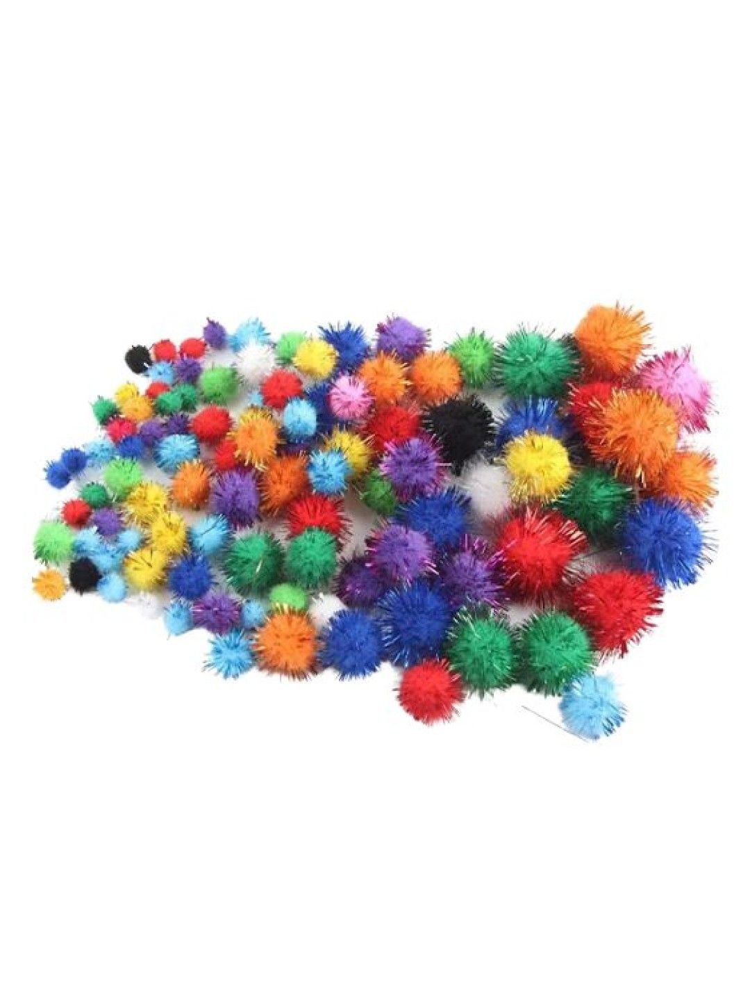 Ink + Stone Mini Pom Pom Balls - Glittered (No Color- Image 1)