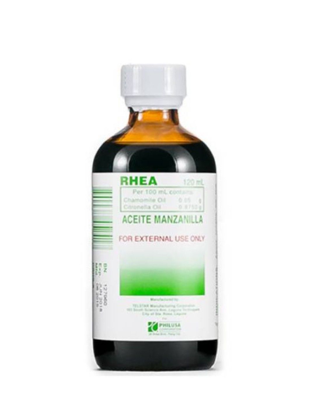 Rhea Aceite Manzanilla Plain (120 ml)
