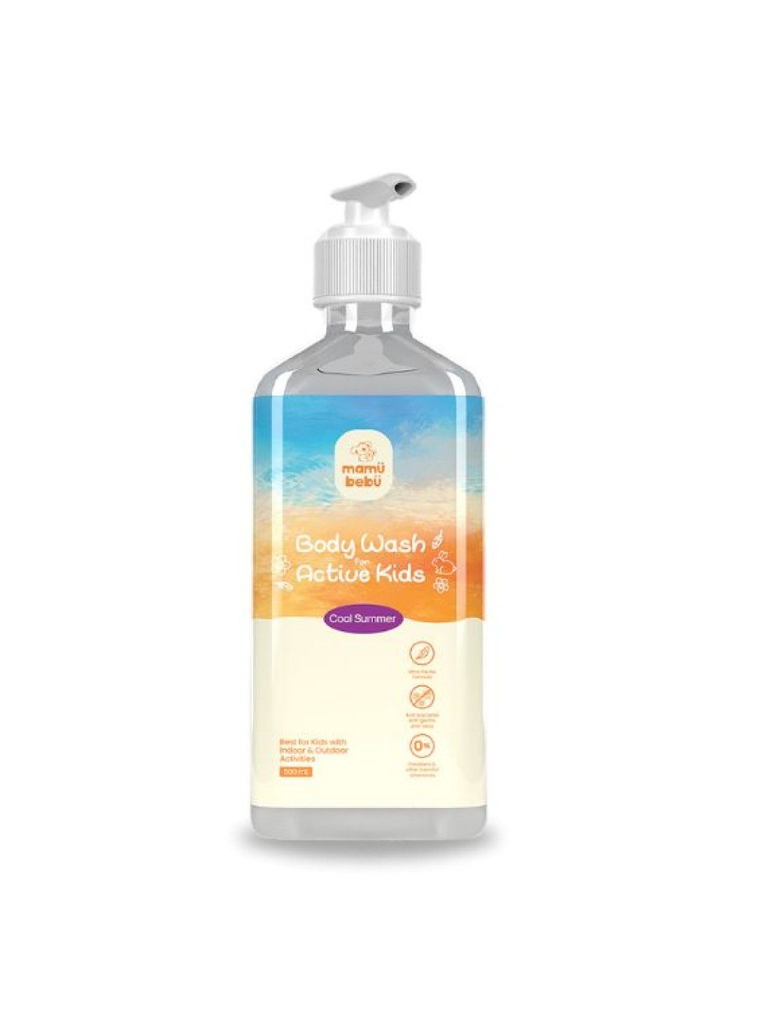 Mamu Bebu Active Kids Body Wash Cool Summer (500ml)