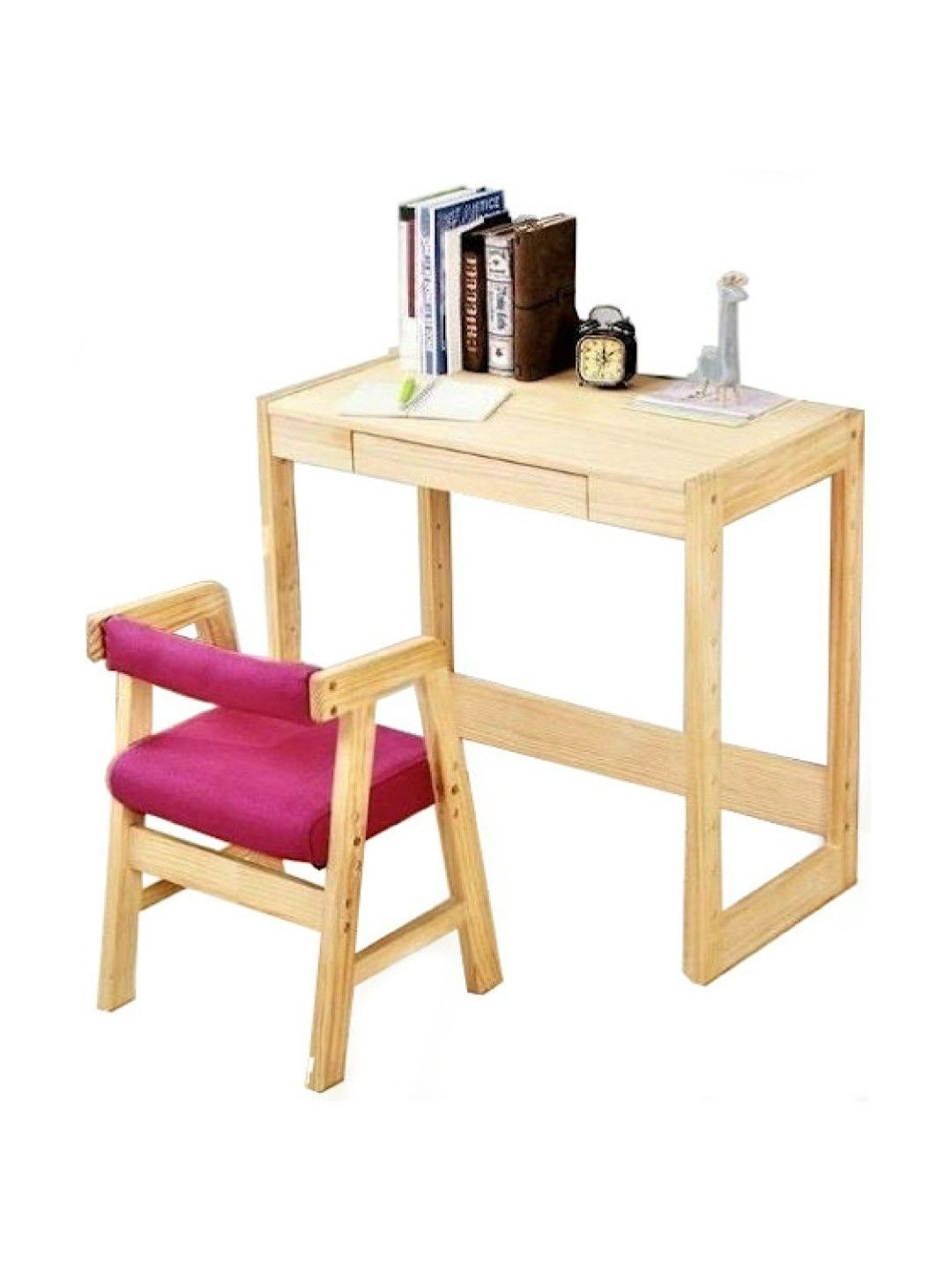 Hamlet Kids Room Adrianne Adjustable Kids Table and Chair Set (Magenta- Image 1)