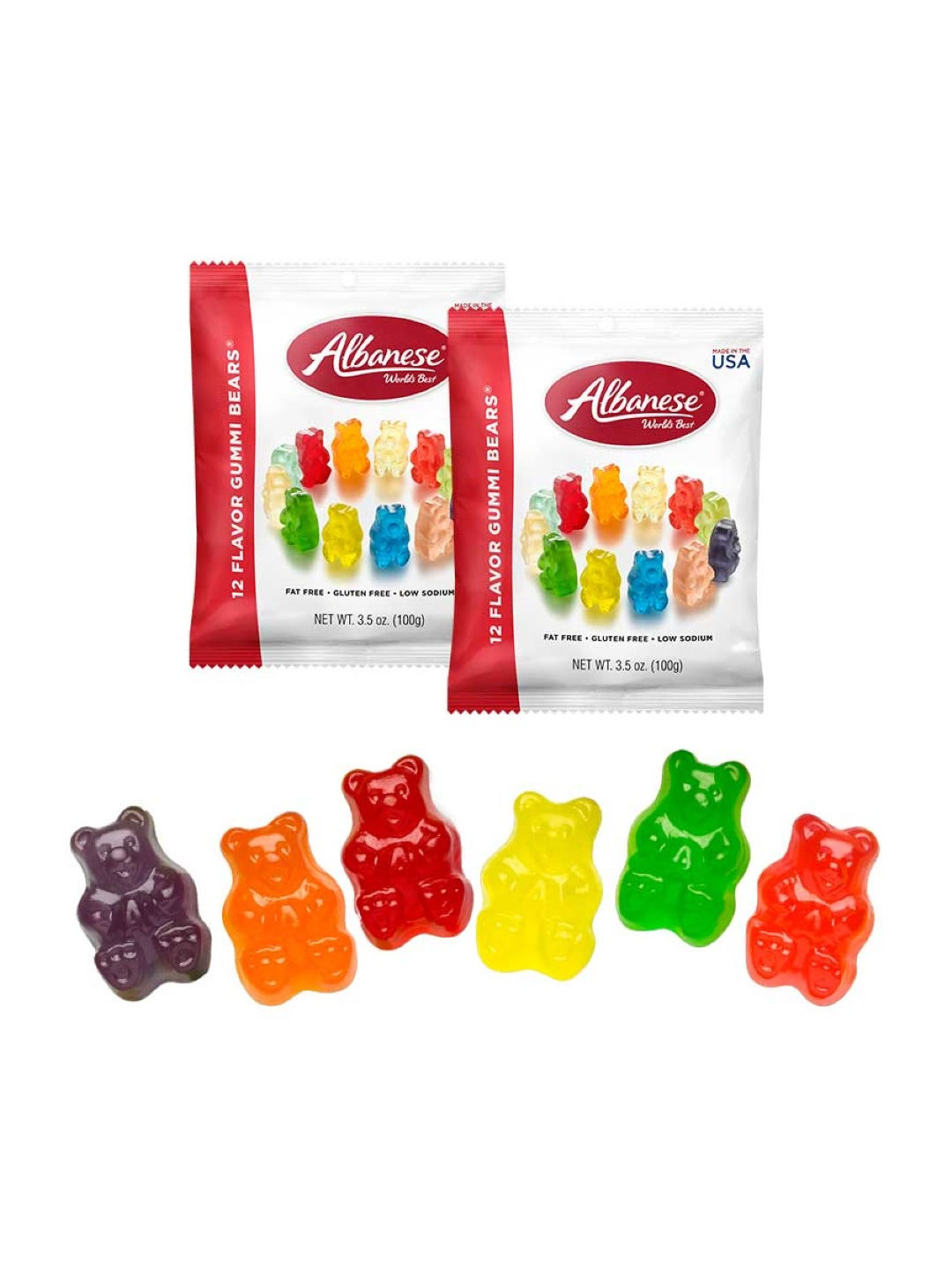 Albanese Candy Corner 12 Flavors Gummy Bears (2 pcs)