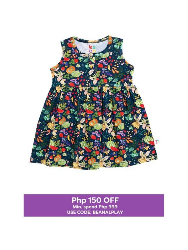 bean Wonder Playsuits Alessa Lanot Fruit Salad Dress with Bloomer Set