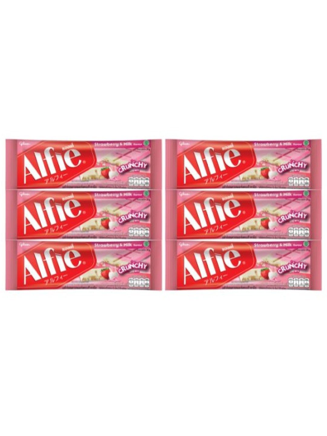 Alfie Strawberry & Milk Flavour  (Bundle of 6)