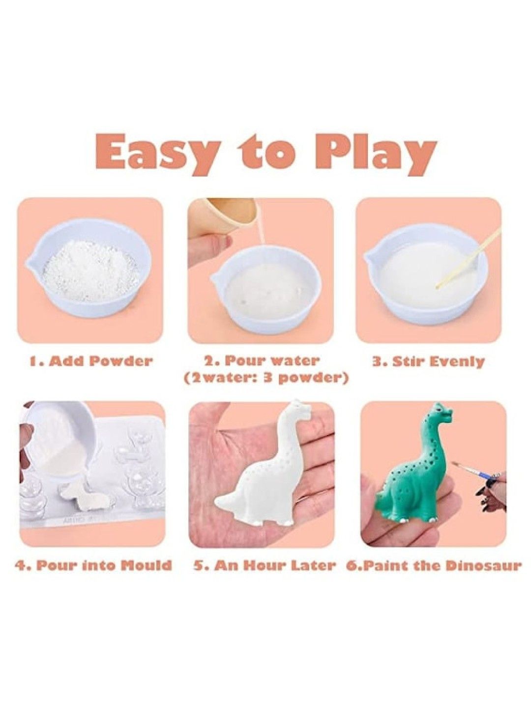 Hungry Hippo PH Magnetic Paint Gypsum - Racing Car (No Color- Image 2)