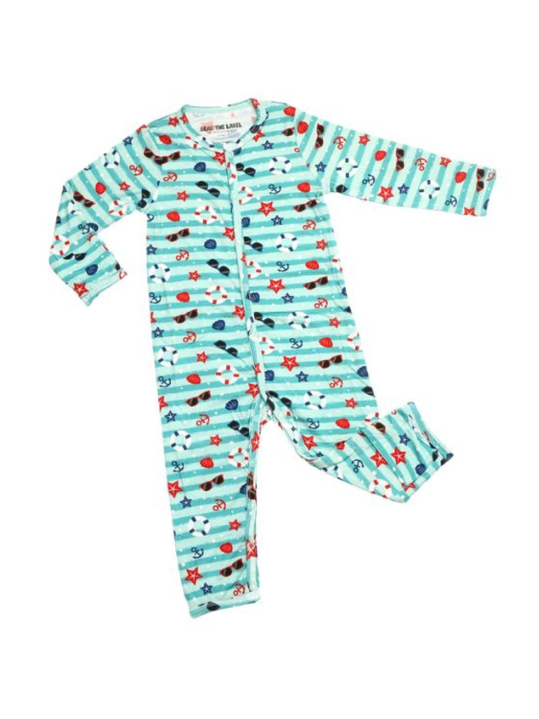 Bear The Label Zoe Bamboo Snap Buttons Sleepsuit In All Aboard