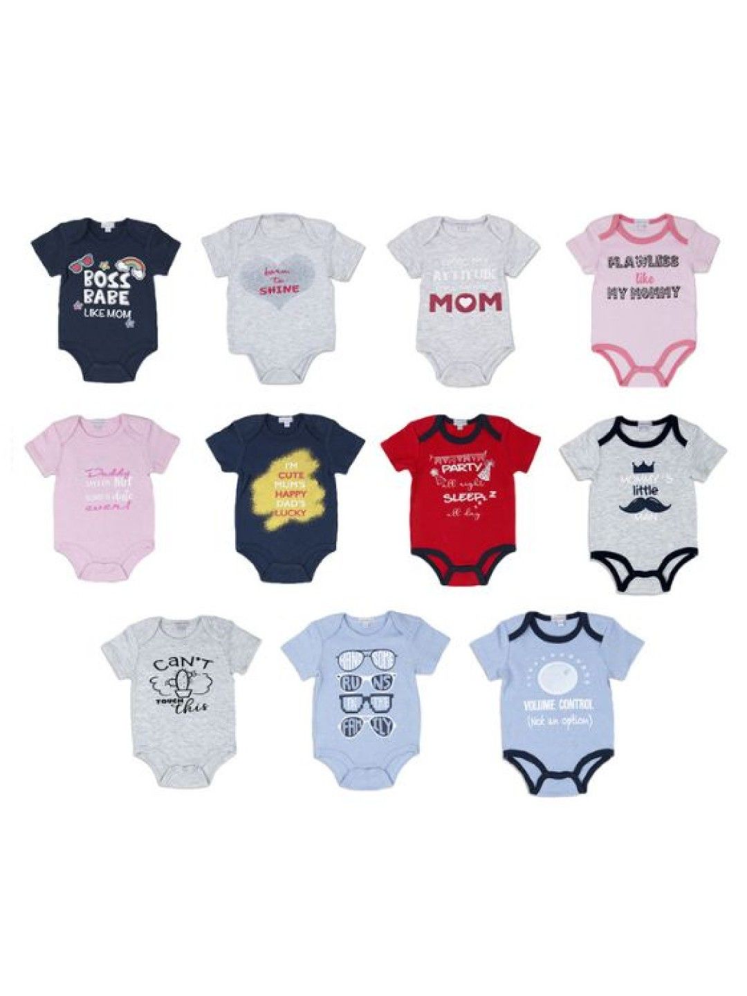 Mother's Choice 1-Piece Onesie Bodysuit (Born to Shine) (No Color- Image 2)
