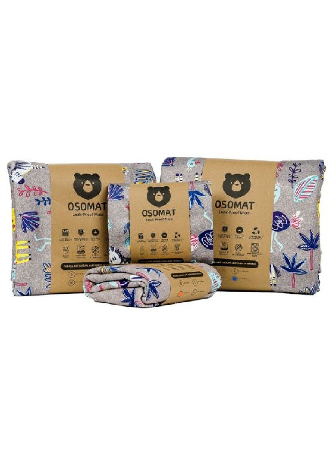 Osomat Leak Proof Mat (Unisex) - Small (An African Safari- Image 3)