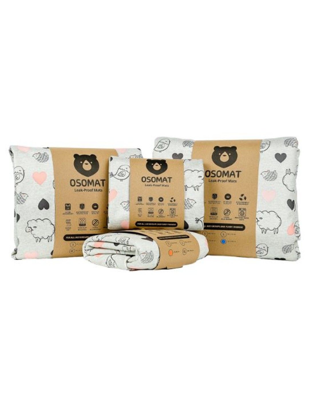 Osomat Leak Proof Mat (Unisex) - Medium (Baa Baa Black Sheep- Image 3)