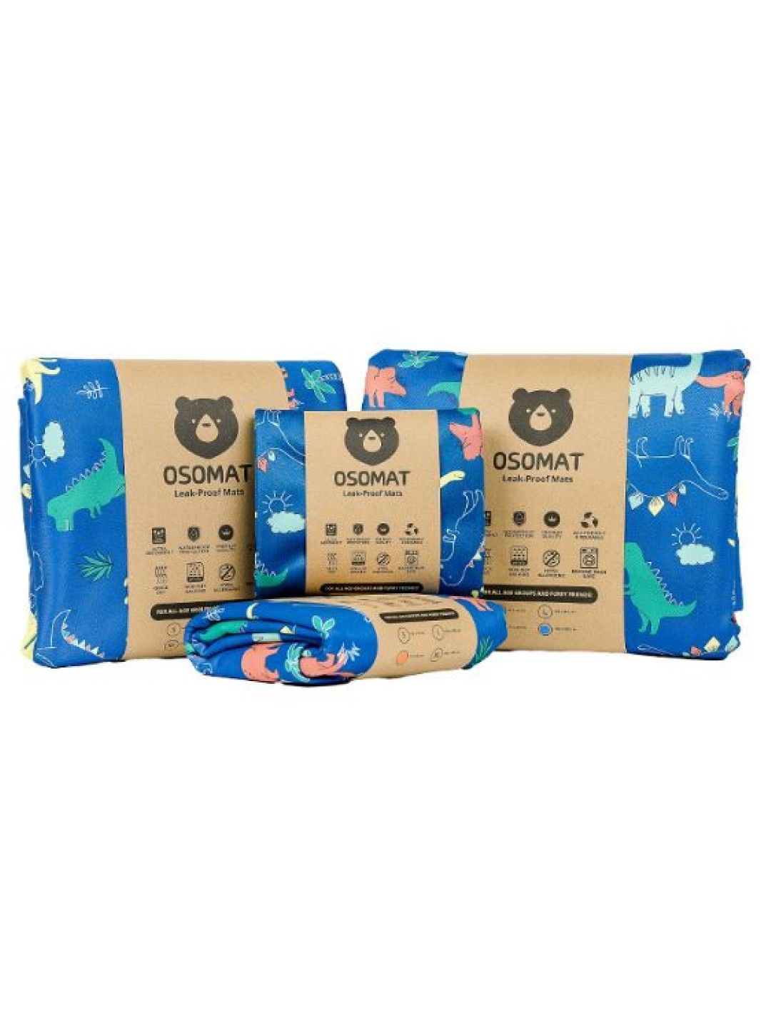 Osomat Leak Proof Mat (Boys) - Medium (Dino Island- Image 3)