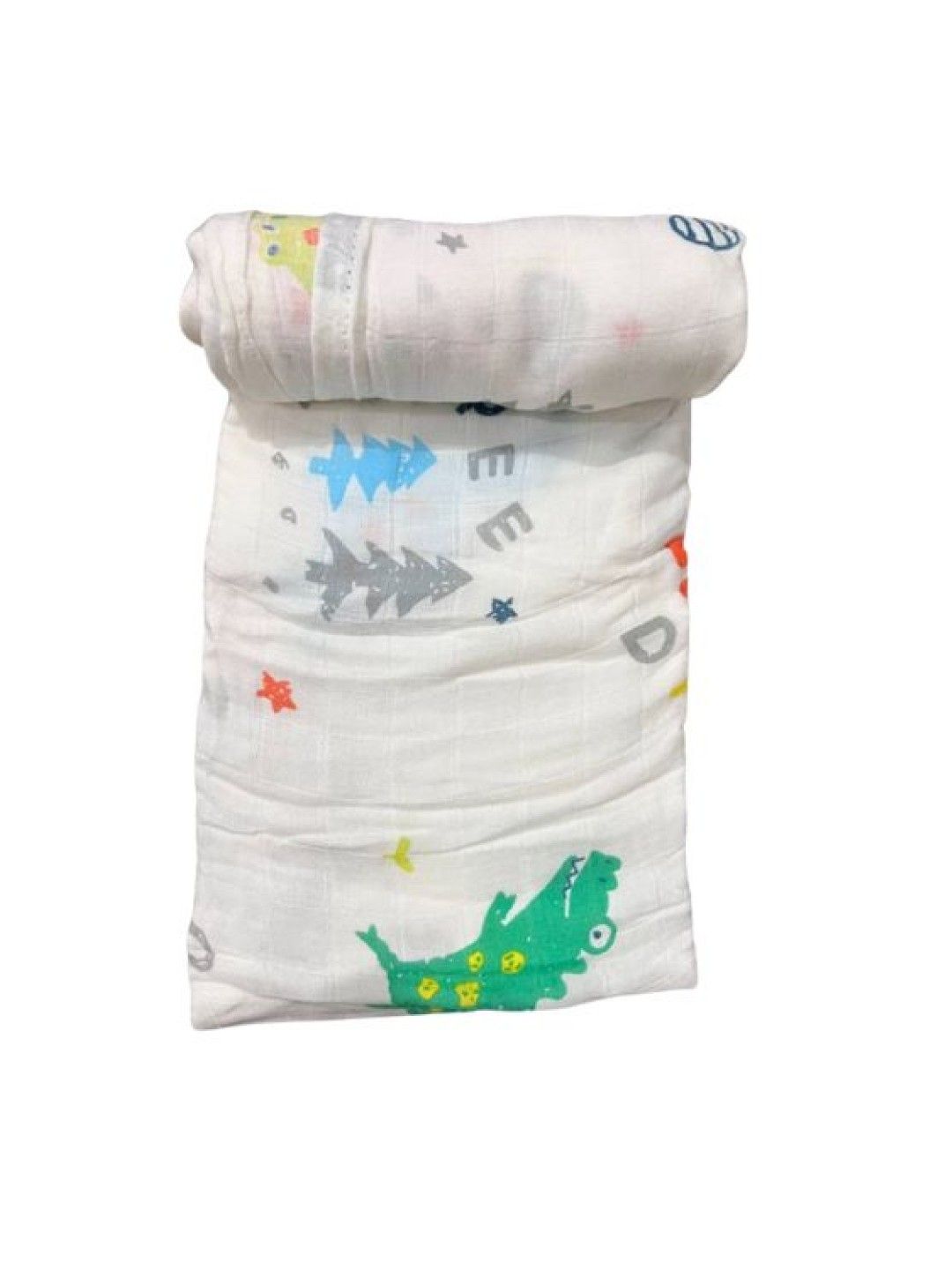 QT Hub 100% Cotton Premium Multi-Purpose Muslin Cloth Swaddle (Alli- Image 1)