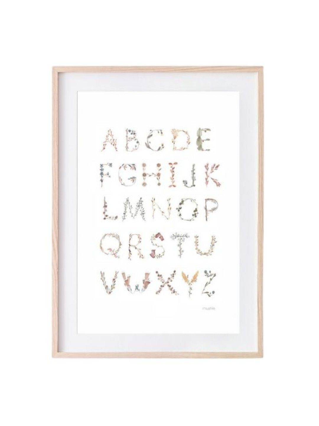 Mushie Poster (English Alphabet- Image 1)