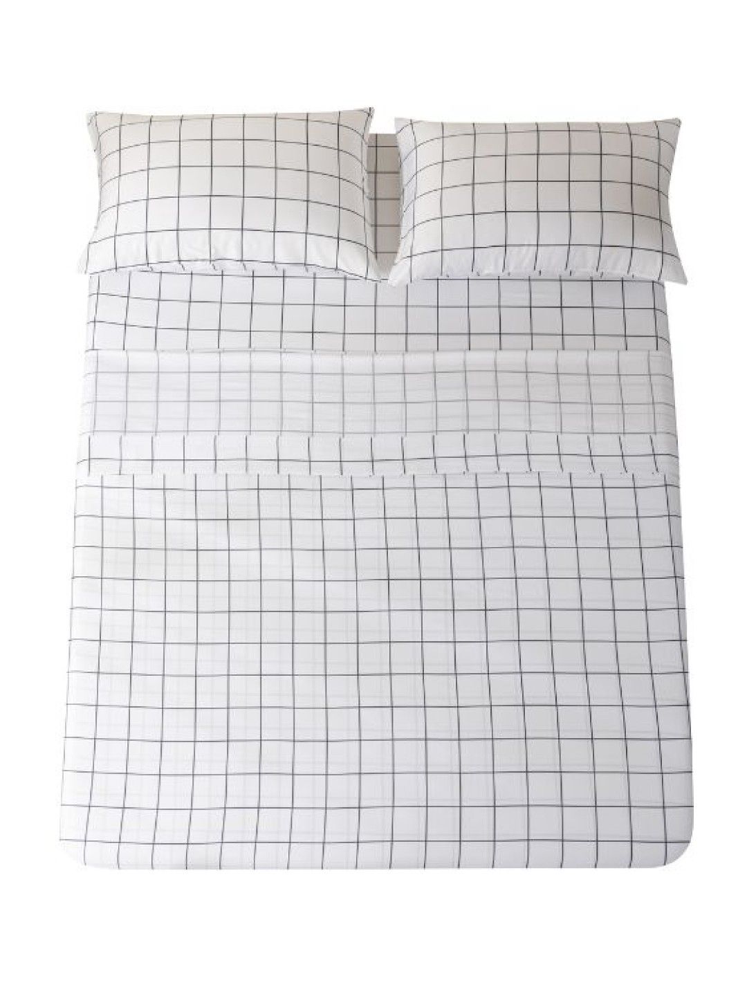 Linen & Homes Bamboo Starter Sheet Set (3 Piece Set) (Alpine Grid- Image 1)