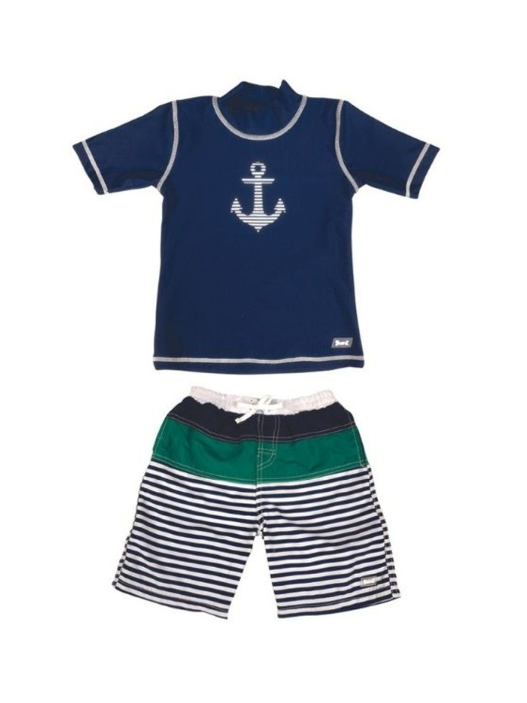 Banz Two Piece Short Sleeve Swimsuit (For Boys) (Anchor- Image 1)