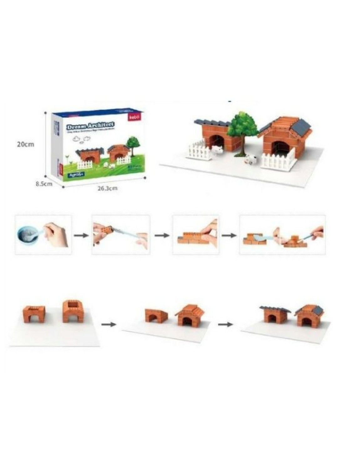 Kebo Animal Farm Dream Architect Brick Layering (80pcs) (No Color- Image 3)