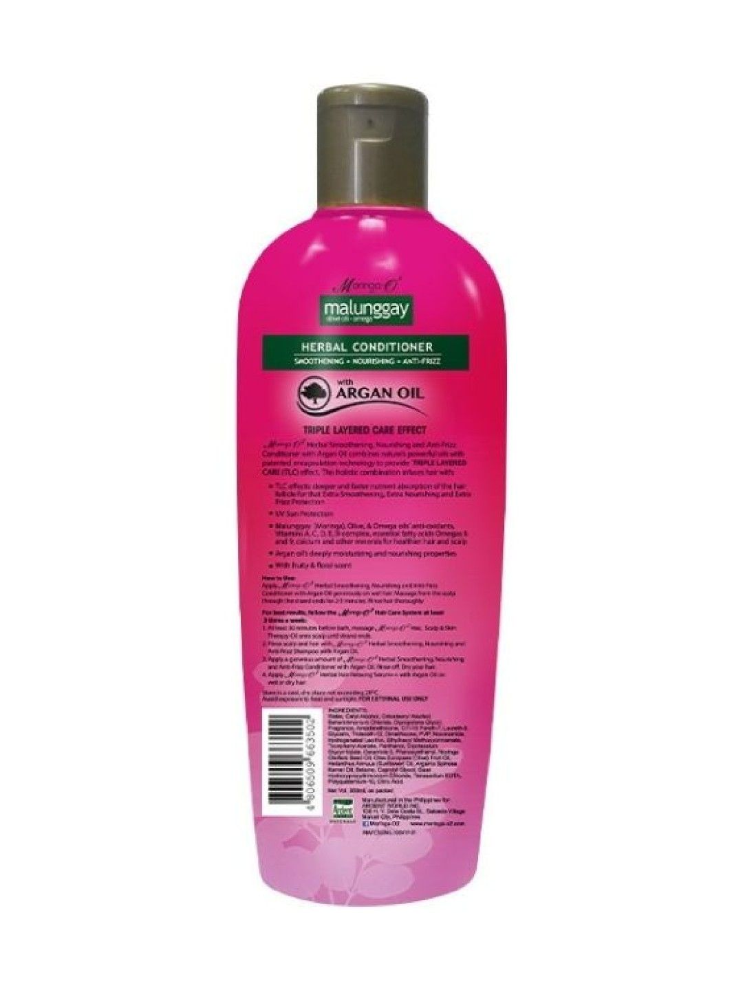 Moringa-O2 Anti-Frizz Conditioner with Argan Oil (200ml) (No Color- Image 2)