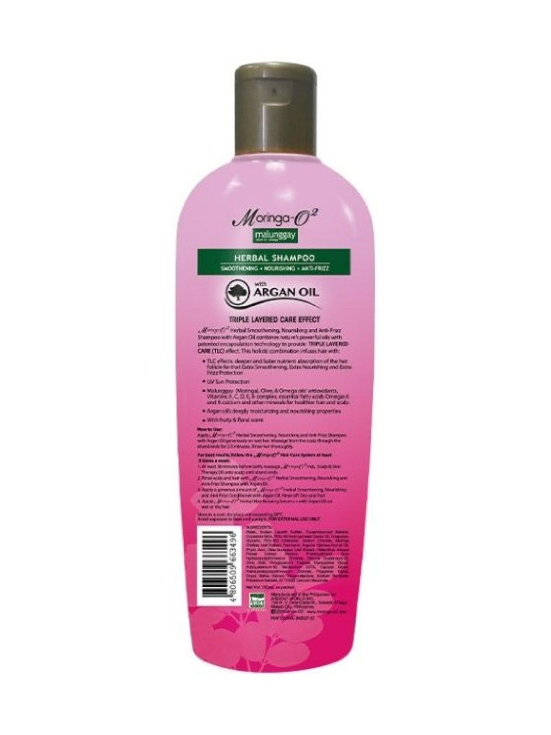 Moringa-O2 Anti-Frizz Shampoo with Argan Oil (200ml) (No Color- Image 2)