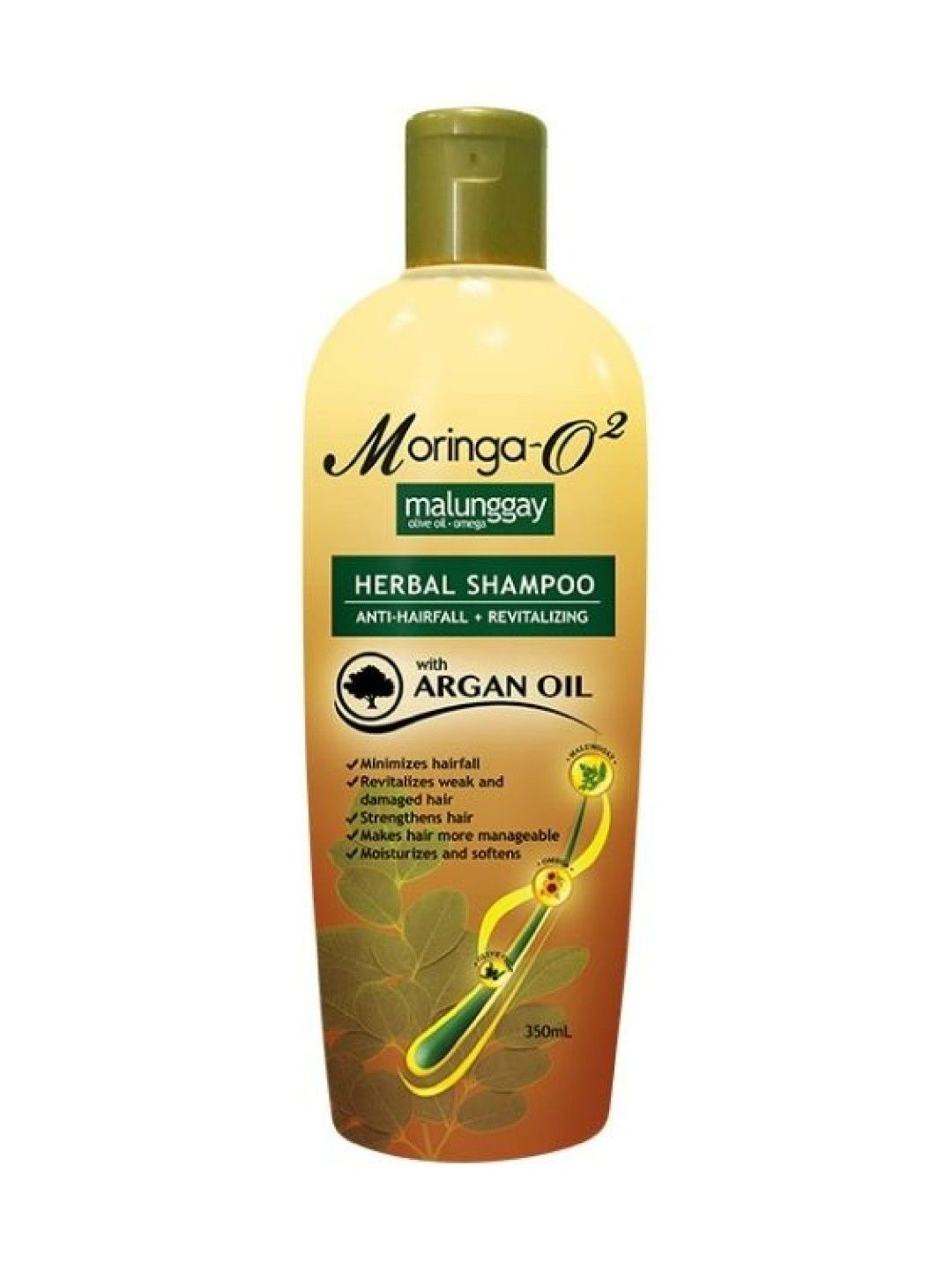 Moringa-O2 Anti-Hairfall Shampoo with Argan Oil (350ml)
