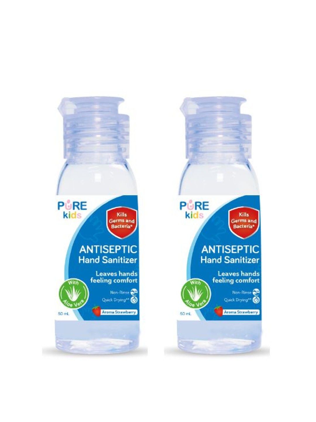 PureBB Antiseptic Hand Sanitizer Strawberry 50ml (Bundle of 2) (No Color- Image 1)