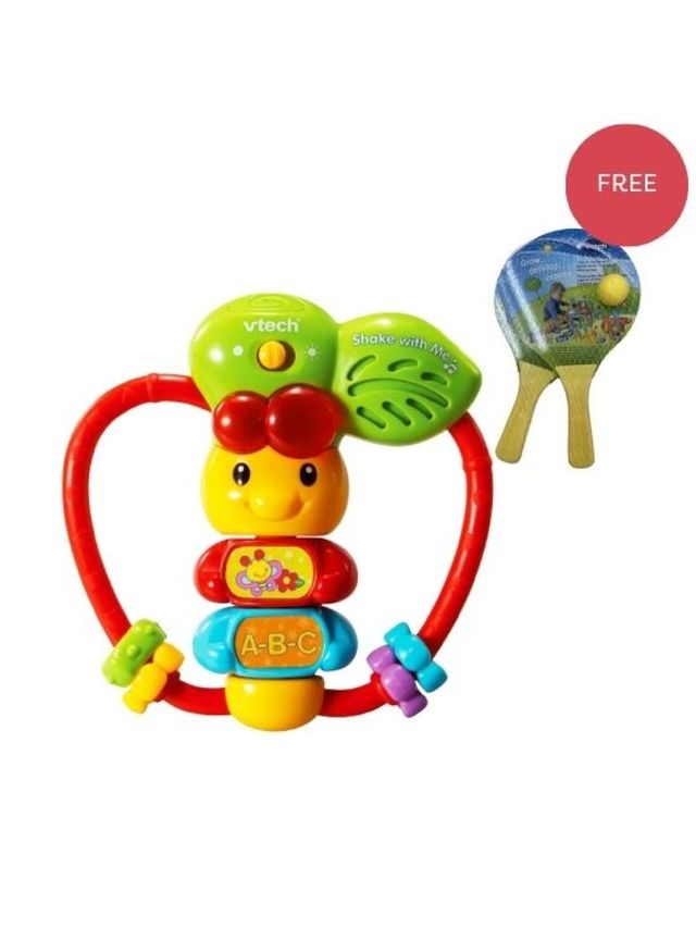 VTech Apple Rattle with FREE Ping Pong Balls | edamama