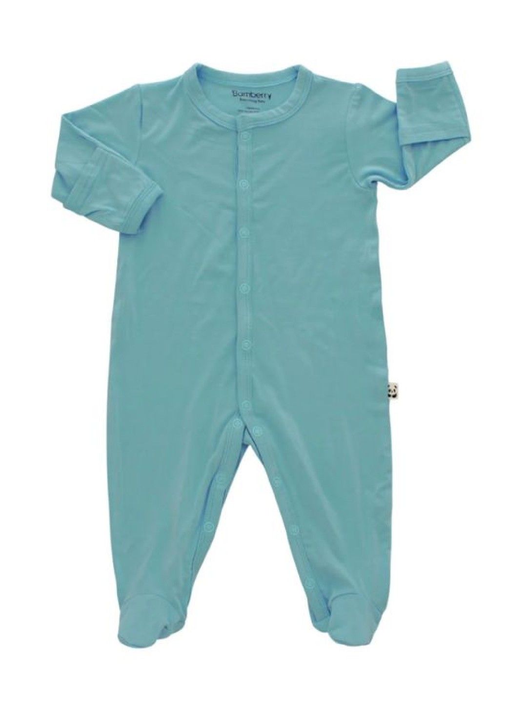 Bamberry Baby Footed Romper (Aqua- Image 1)