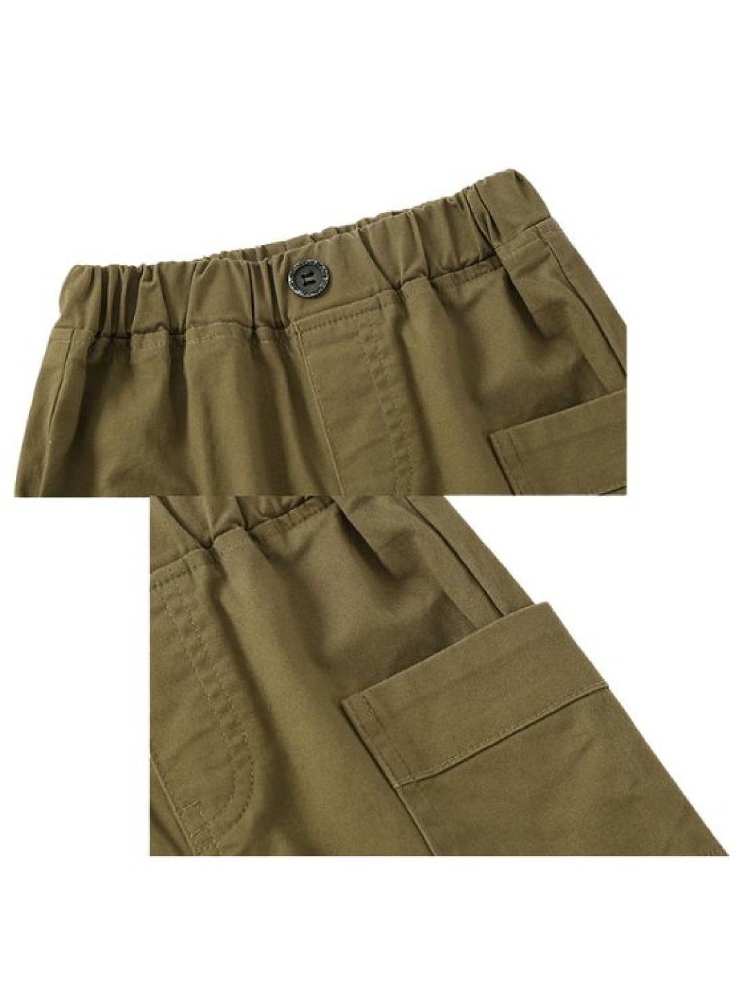 Cottonkind Army Green Cargo Shorts (Army Green- Image 3)