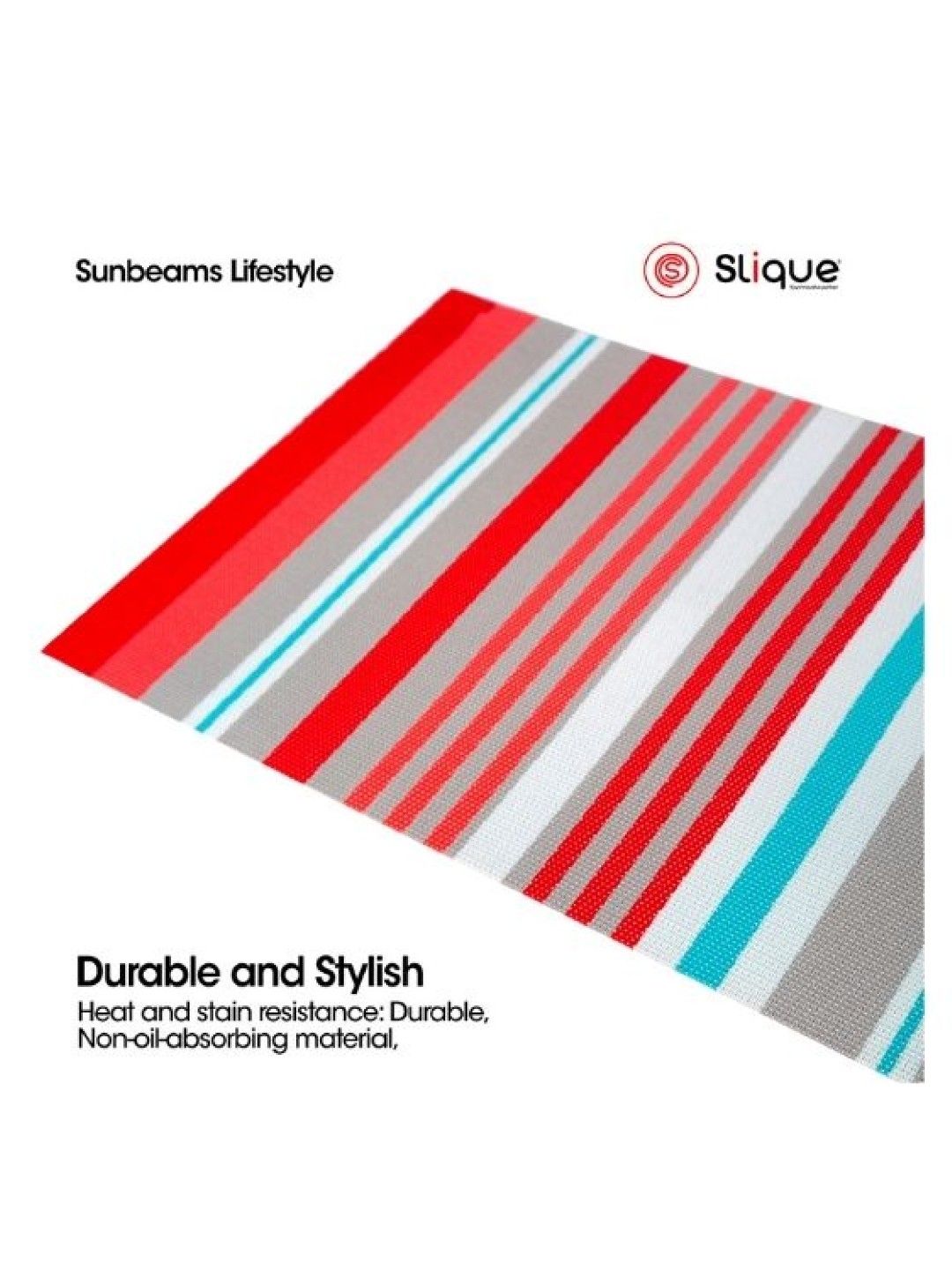 Sunbeams Lifestyle Slique Placemat PVC Woven Dining Table Mat 45 x 30cm (Collection 2) (Assorted 2- Image 3)