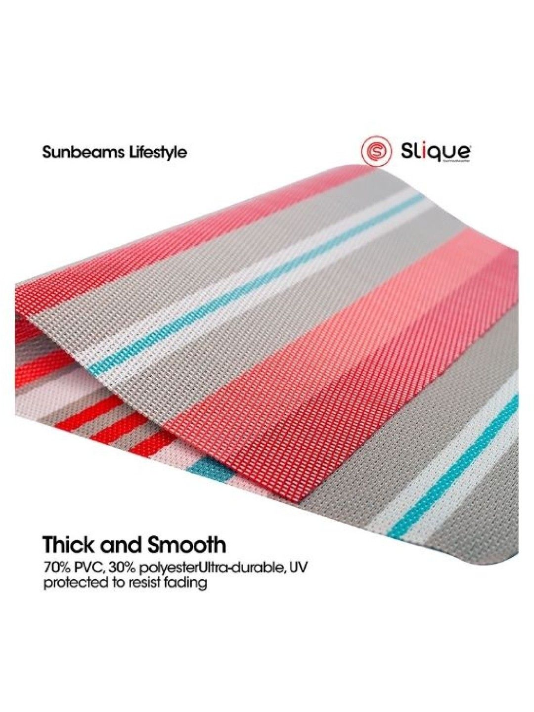 Sunbeams Lifestyle Slique Placemat PVC Woven Dining Table Mat 45 x 30cm (Collection 2) (Assorted 2- Image 4)