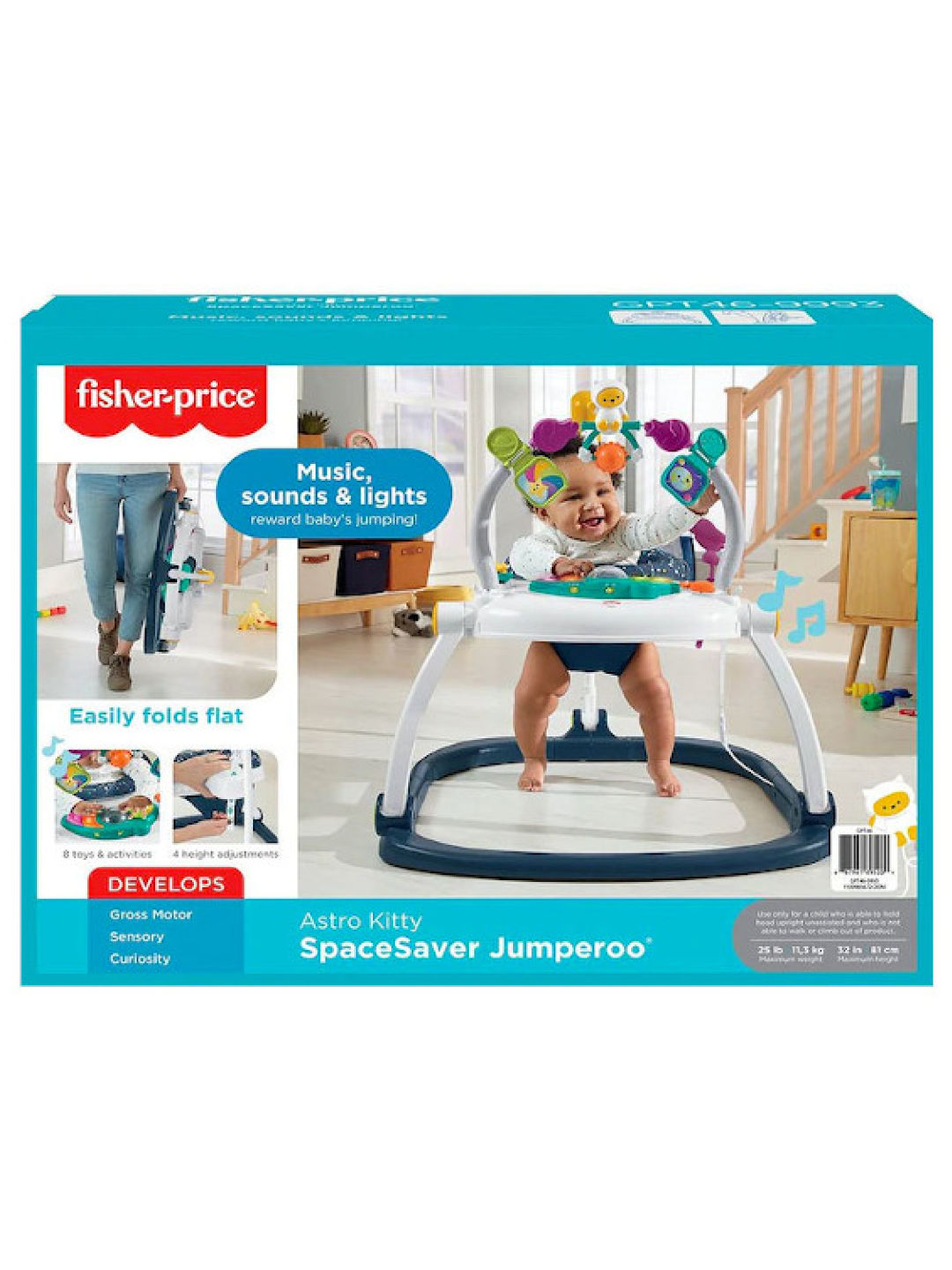 Fisher Price Astro Kitty SpaceSaver Jumperoo (No Color- Image 2)