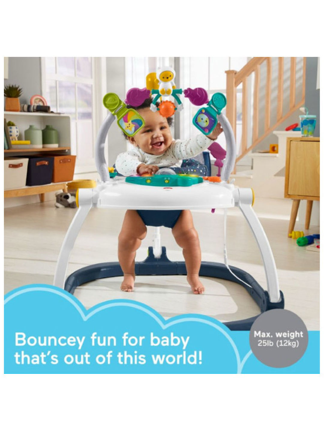 Fisher Price Astro Kitty SpaceSaver Jumperoo (No Color- Image 3)
