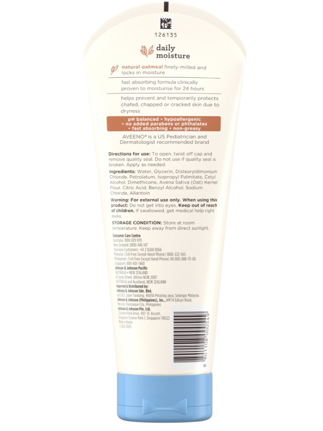 Aveeno Baby Daily Moisture Lotion (227g) (No Color- Image 2)