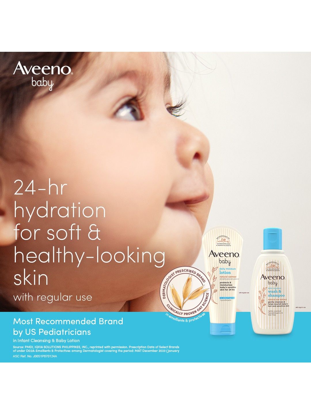 Aveeno Baby Daily Moisture Lotion (227g) (No Color- Image 4)