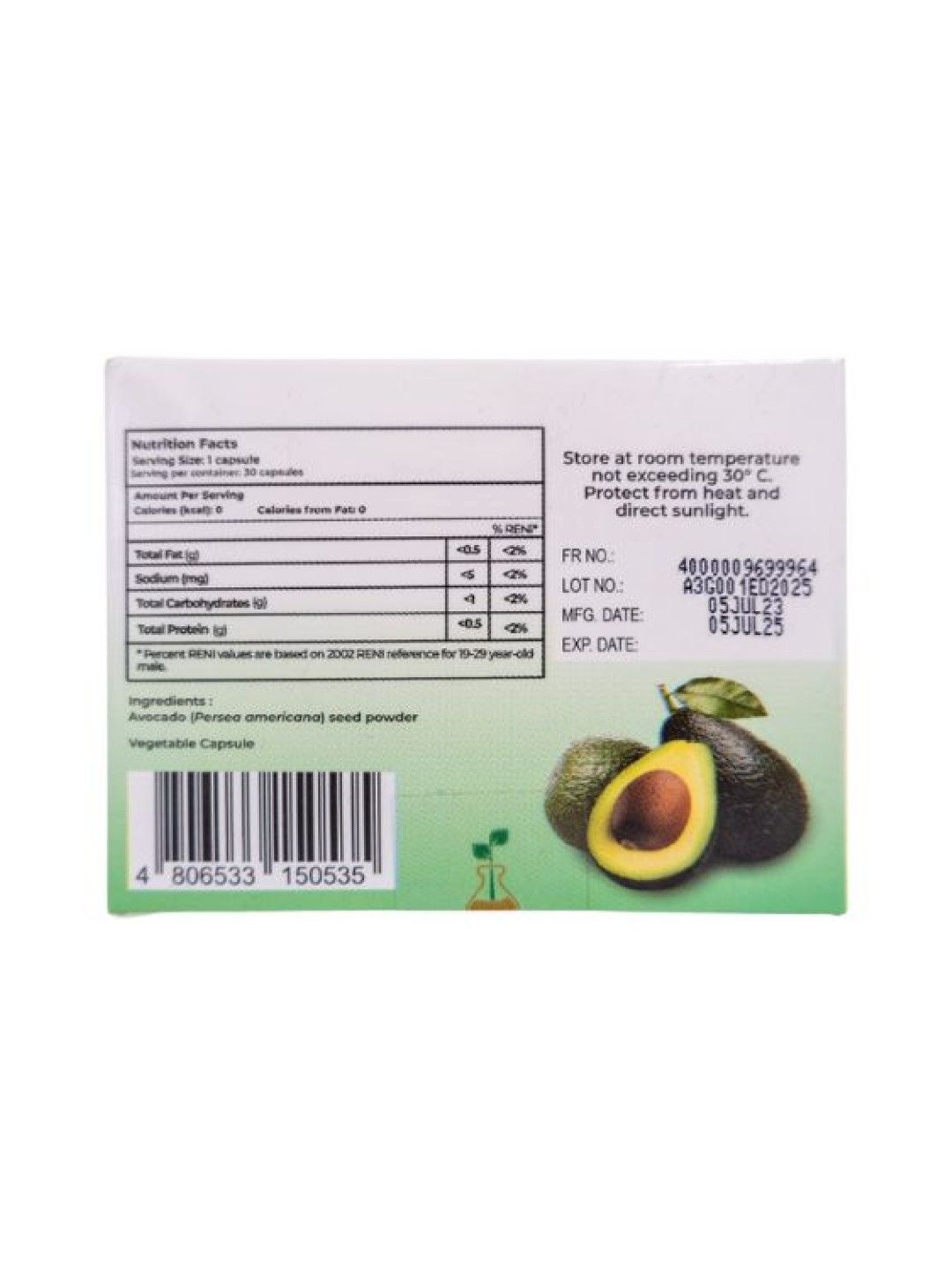 Essen Avocado Seed 500mg Capsule (30's) (No Color- Image 3)