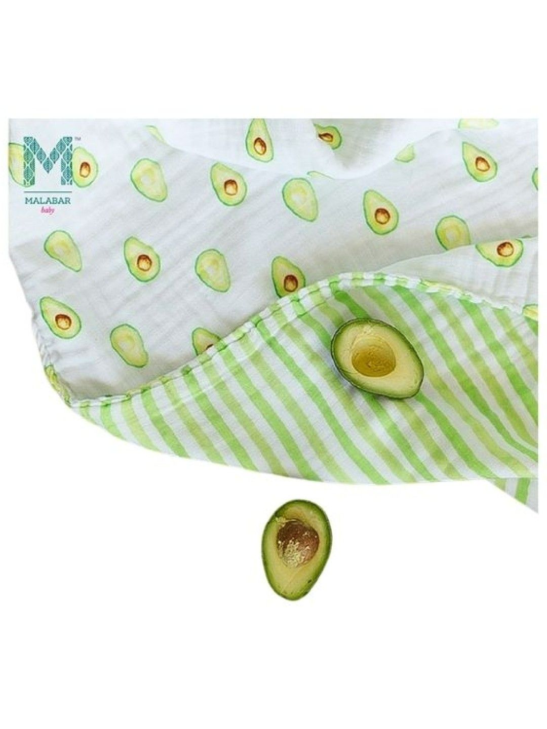 Malabar Baby Lovely Dou Dou Toy - Avocado Lime Stripe (No Color- Image 1)