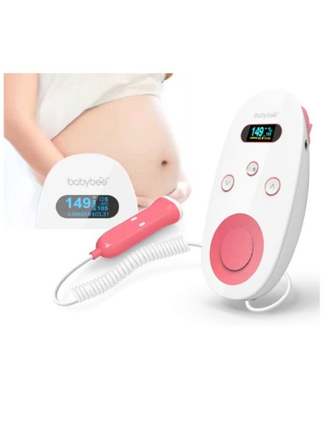 Babybee Philippines Pocket Fetal Doppler Ultrasonic Baby Heart Monitor (No Color- Image 3)