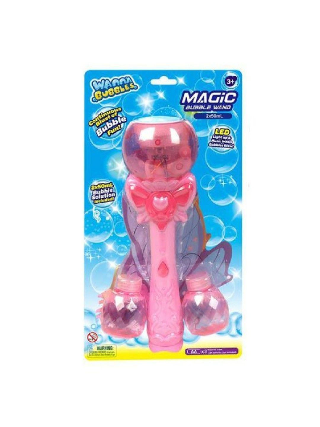 Wanna Bubbles Butterfly Magic Bubble 5-Holes Bubble Wand Toy (No Color- Image 2)