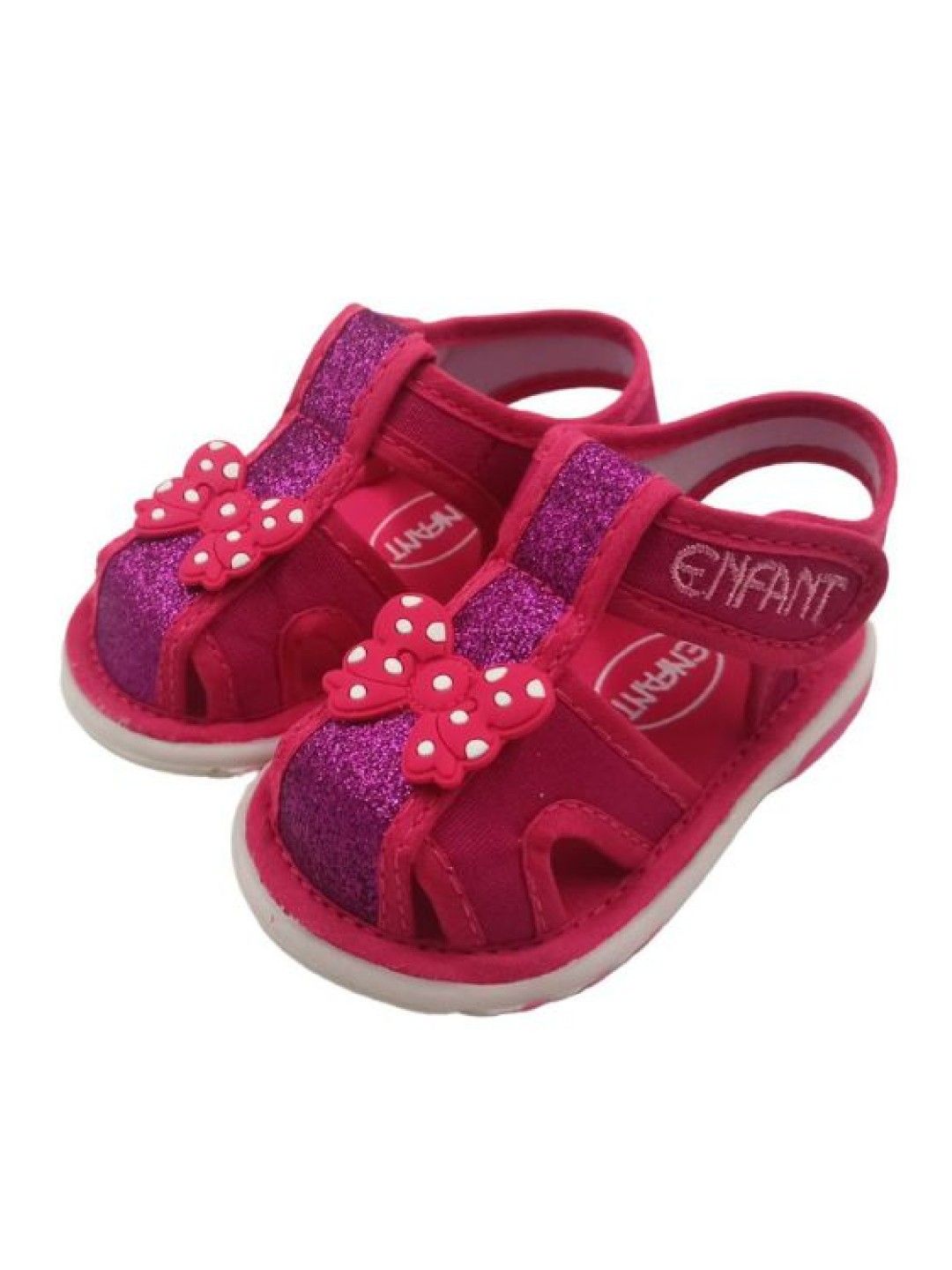 Enfant Ribbon Hardsole Shoes With Sound (No Color- Image 1)