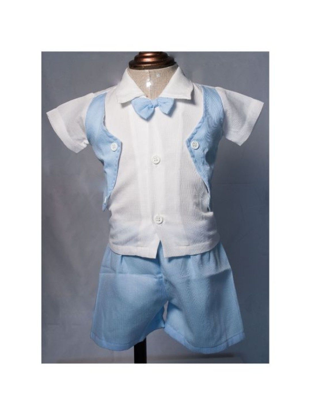 Bebeta Formal Suit with Blue Bow Tie (Open Chaleco)